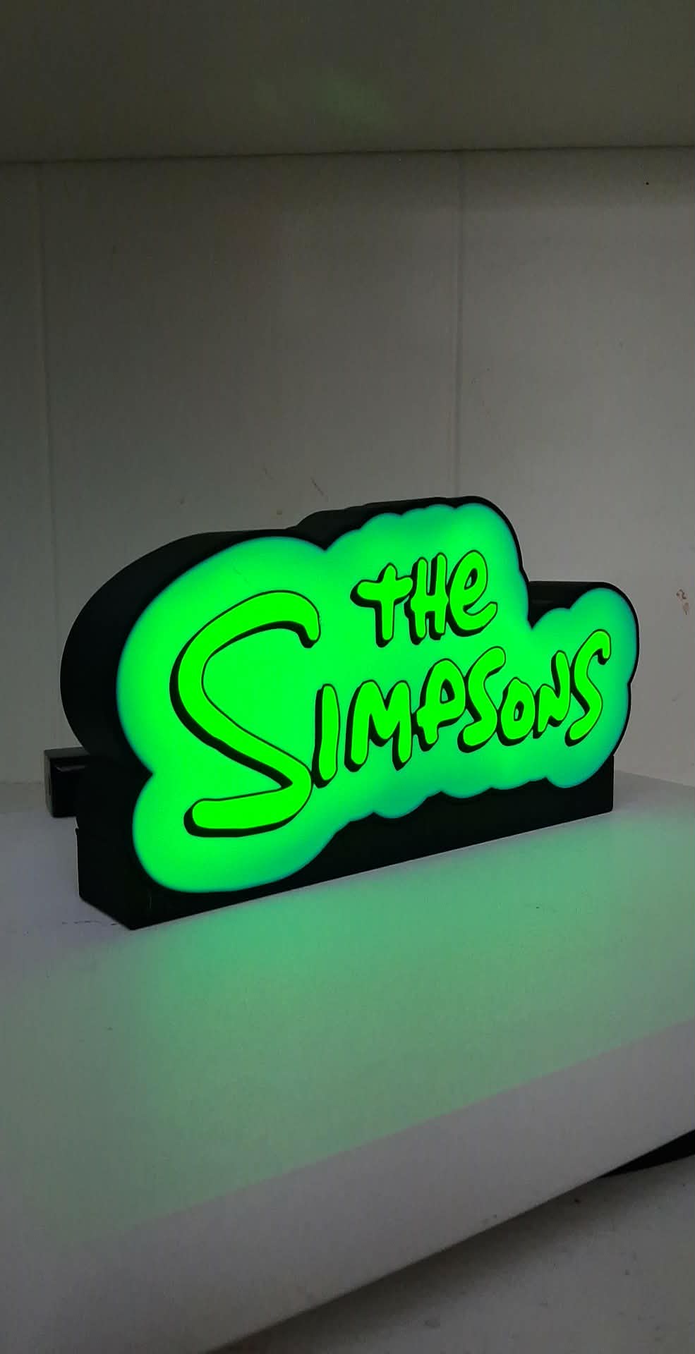 The Simpsons Light LED light box – custom 3D printed – Lit Layer Creations